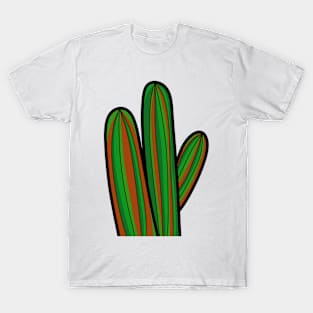 Green and Orange Cactus T-Shirt